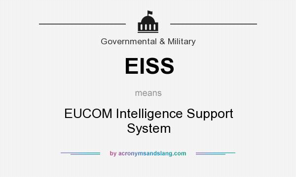What does EISS mean? It stands for EUCOM Intelligence Support System