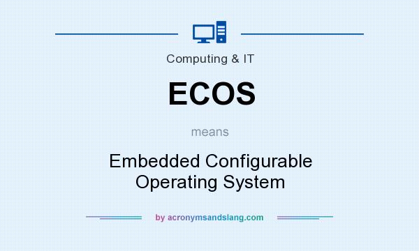 What does ECOS mean? It stands for Embedded Configurable Operating System