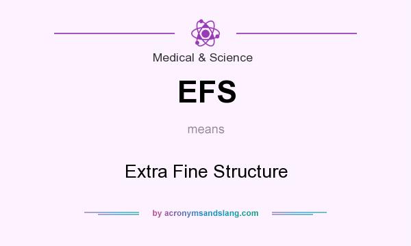 What does EFS mean? It stands for Extra Fine Structure