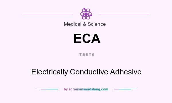 What does ECA mean? It stands for Electrically Conductive Adhesive