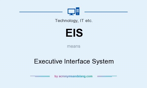 What does EIS mean? It stands for Executive Interface System
