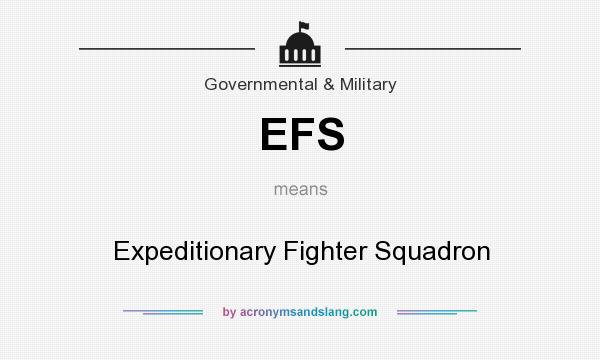 What does EFS mean? It stands for Expeditionary Fighter Squadron