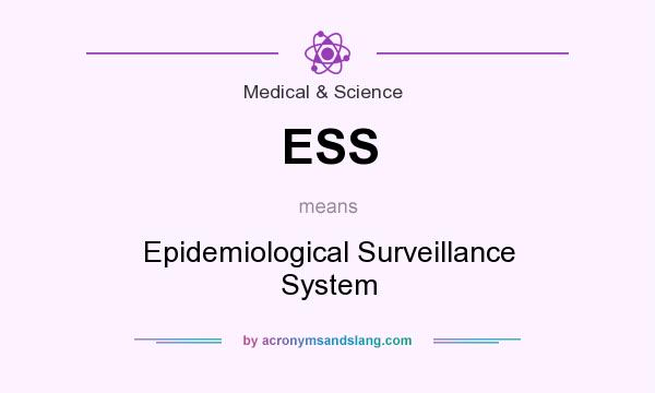 What does ESS mean? It stands for Epidemiological Surveillance System