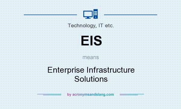 What does EIS mean? It stands for Enterprise Infrastructure Solutions