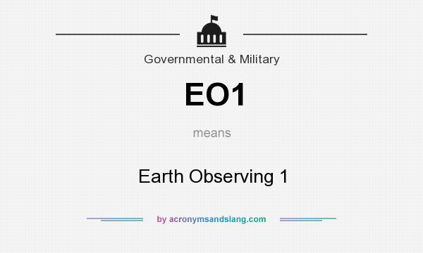What does EO1 mean? It stands for Earth Observing 1