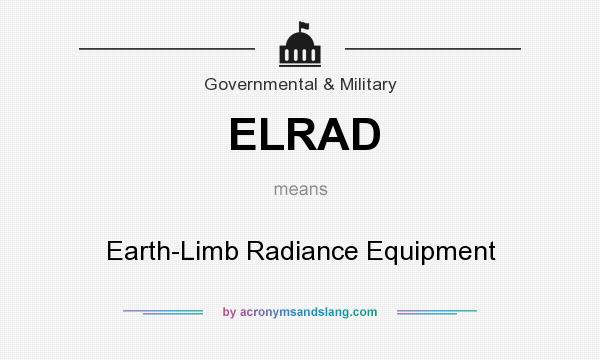 What does ELRAD mean? It stands for Earth-Limb Radiance Equipment