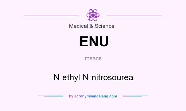 What does ENU mean? It stands for N-ethyl-N-nitrosourea