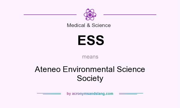 What does ESS mean? It stands for Ateneo Environmental Science Society
