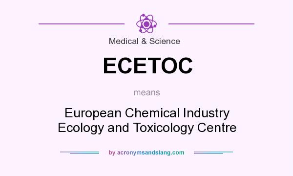 What does ECETOC mean? It stands for European Chemical Industry Ecology and Toxicology Centre