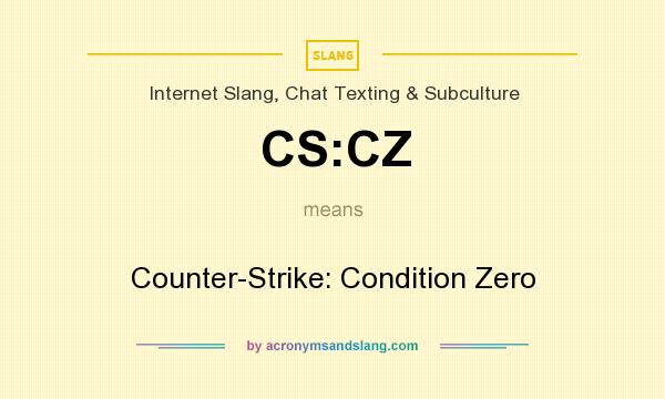 What does CS:CZ mean? It stands for Counter-Strike: Condition Zero
