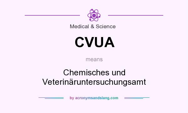 What does CVUA mean? It stands for Chemisches und Veterinäruntersuchungsamt