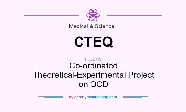 What does CTEQ mean? It stands for Co-ordinated Theoretical-Experimental Project on QCD