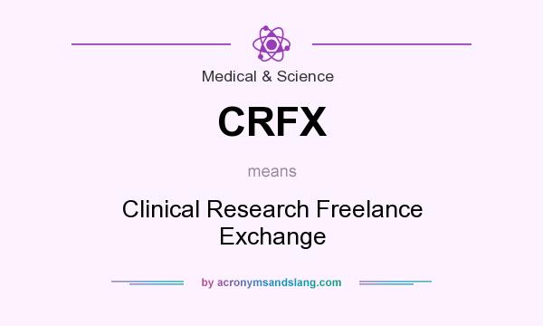 What does CRFX mean? It stands for Clinical Research Freelance Exchange
