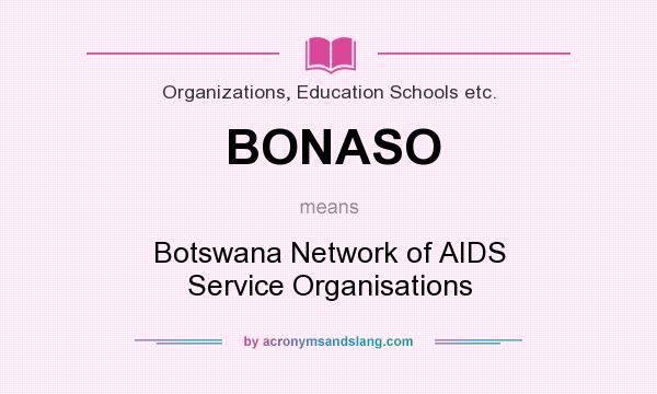 What does BONASO mean? It stands for Botswana Network of AIDS Service Organisations