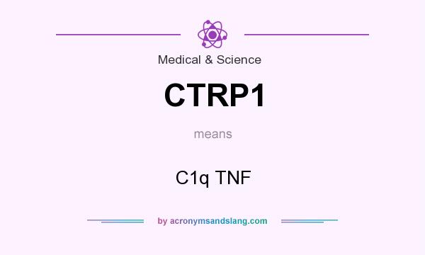 What does CTRP1 mean? It stands for C1q TNF