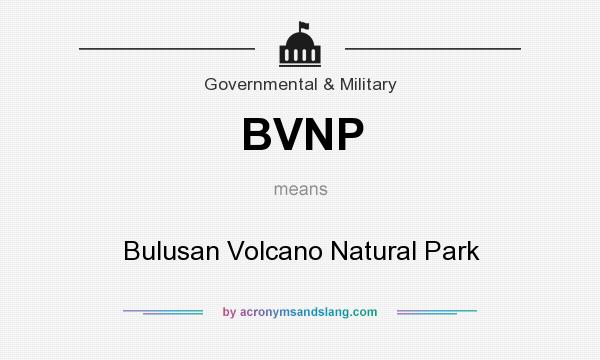 What does BVNP mean? It stands for Bulusan Volcano Natural Park
