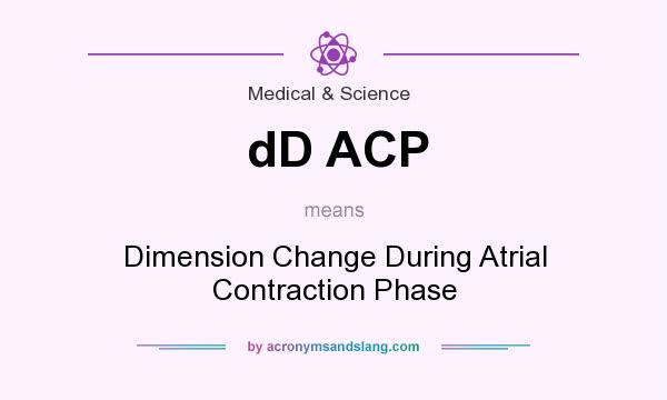 What does dD ACP mean? It stands for Dimension Change During Atrial Contraction Phase