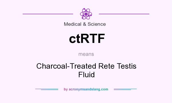 What does ctRTF mean? It stands for Charcoal-Treated Rete Testis Fluid