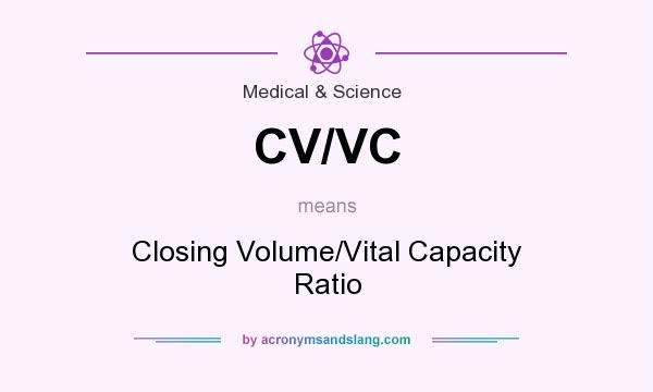 What does CV/VC mean? It stands for Closing Volume/Vital Capacity Ratio