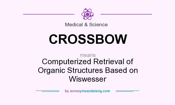 What does CROSSBOW mean? It stands for Computerized Retrieval of Organic Structures Based on Wiswesser