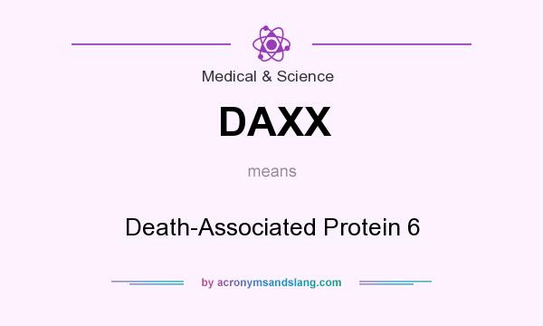 What does DAXX mean? It stands for Death-Associated Protein 6