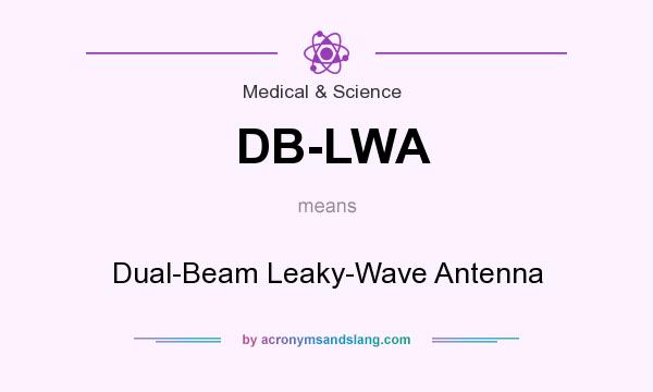What does DB-LWA mean? It stands for Dual-Beam Leaky-Wave Antenna