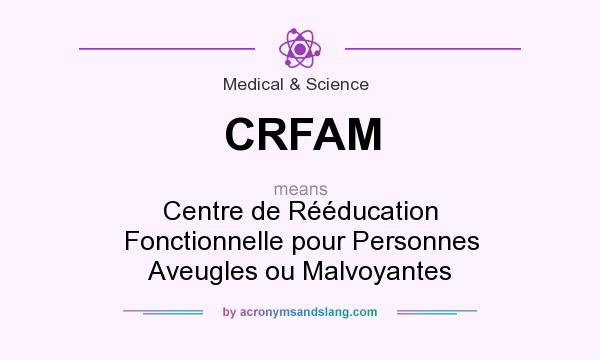 What does CRFAM mean? It stands for Centre de Rééducation Fonctionnelle pour Personnes Aveugles ou Malvoyantes