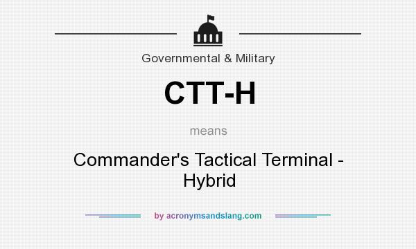 What does CTT-H mean? It stands for Commander`s Tactical Terminal - Hybrid