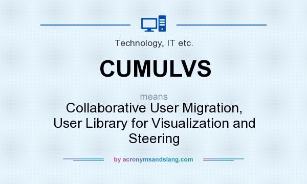 What does CUMULVS mean? It stands for Collaborative User Migration, User Library for Visualization and Steering