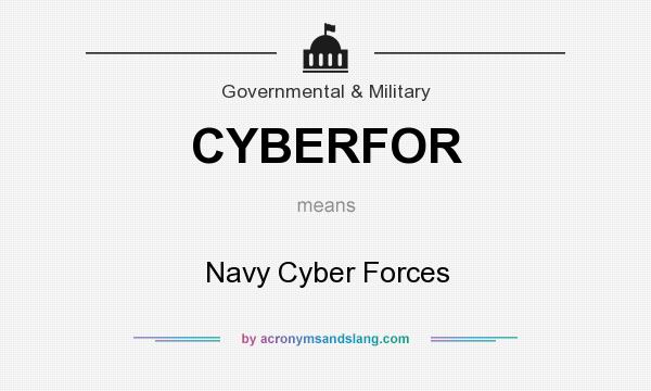 What does CYBERFOR mean? It stands for Navy Cyber Forces