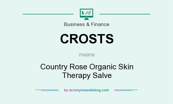 What does CROSTS mean? It stands for Country Rose Organic Skin Therapy Salve