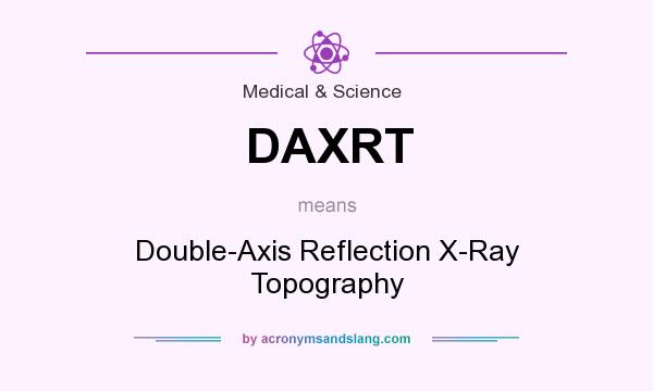 What does DAXRT mean? It stands for Double-Axis Reflection X-Ray Topography