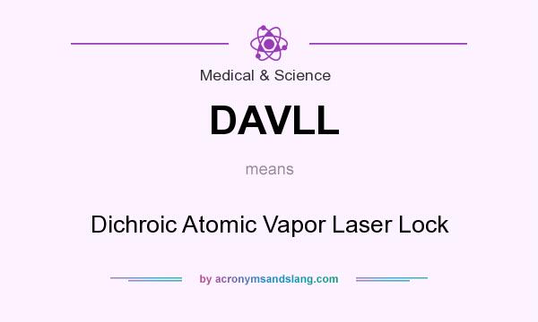 What does DAVLL mean? It stands for Dichroic Atomic Vapor Laser Lock