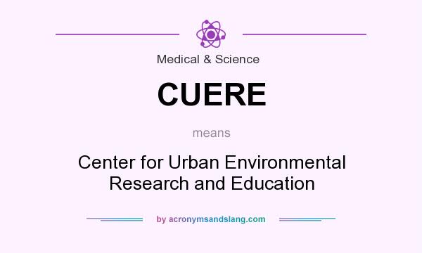 What does CUERE mean? It stands for Center for Urban Environmental Research and Education