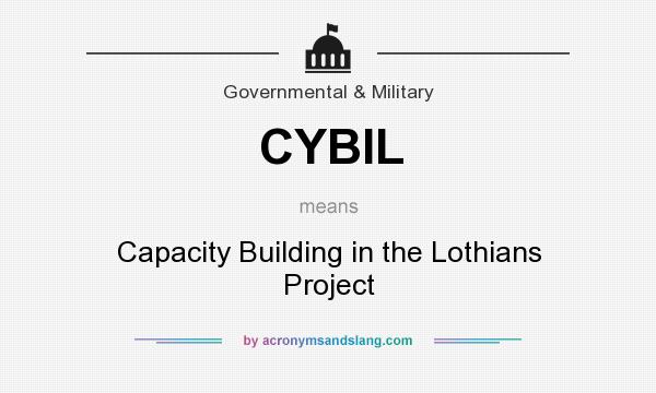 What does CYBIL mean? It stands for Capacity Building in the Lothians Project
