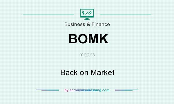 What does BOMK mean? It stands for Back on Market