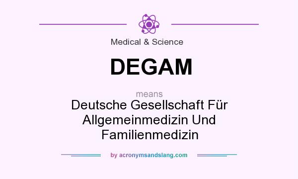 What does DEGAM mean? It stands for Deutsche Gesellschaft Für Allgemeinmedizin Und Familienmedizin