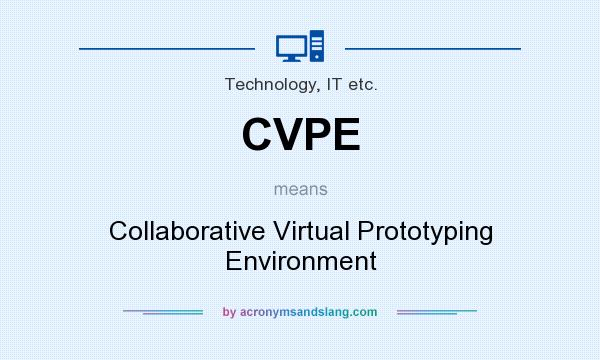 What does CVPE mean? It stands for Collaborative Virtual Prototyping Environment
