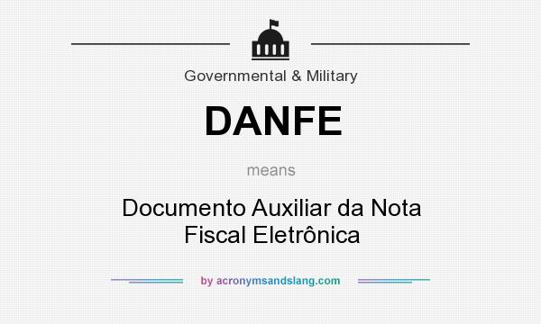 What does DANFE mean? It stands for Documento Auxiliar da Nota Fiscal Eletrônica