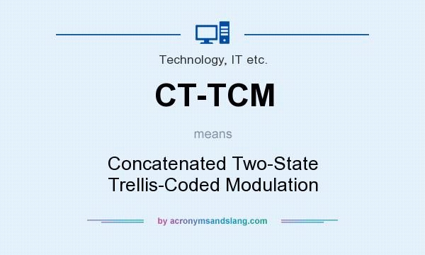 What does CT-TCM mean? It stands for Concatenated Two-State Trellis-Coded Modulation