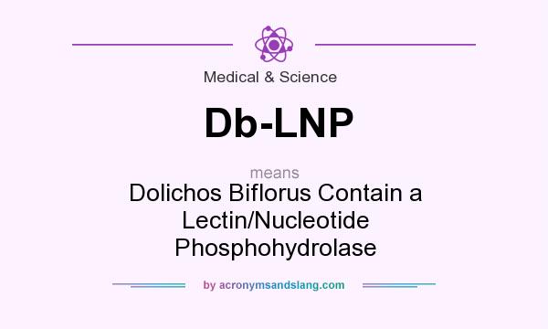 What does Db-LNP mean? It stands for Dolichos Biflorus Contain a Lectin/Nucleotide Phosphohydrolase