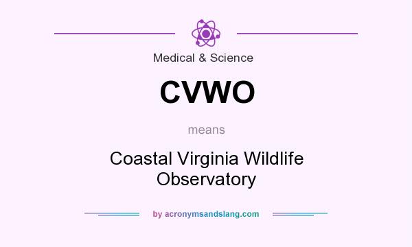 What does CVWO mean? It stands for Coastal Virginia Wildlife Observatory