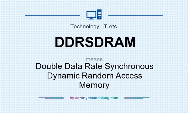What does DDRSDRAM mean? It stands for Double Data Rate Synchronous Dynamic Random Access Memory