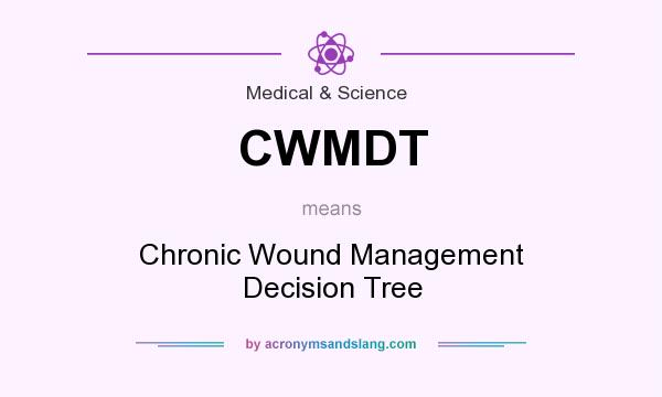 What does CWMDT mean? It stands for Chronic Wound Management Decision Tree