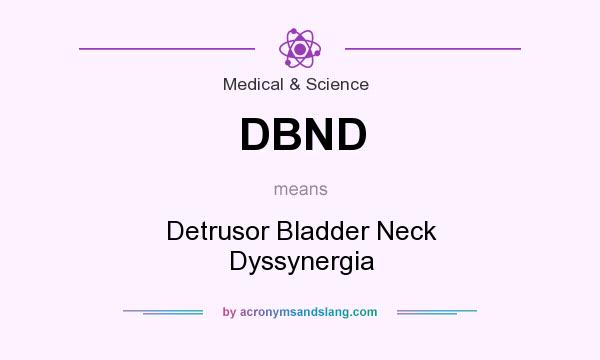 What does DBND mean? It stands for Detrusor Bladder Neck Dyssynergia