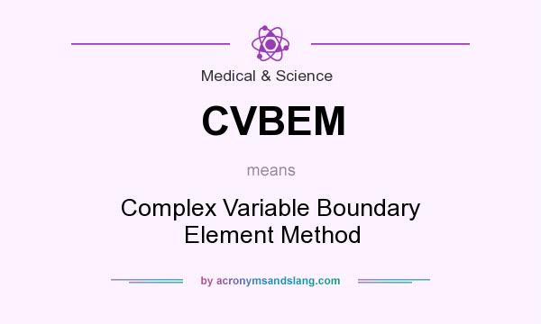 What does CVBEM mean? It stands for Complex Variable Boundary Element Method