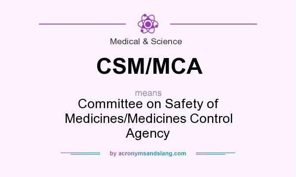 What does CSM/MCA mean? It stands for Committee on Safety of Medicines/Medicines Control Agency