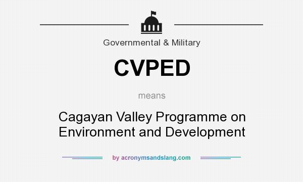 What does CVPED mean? It stands for Cagayan Valley Programme on Environment and Development