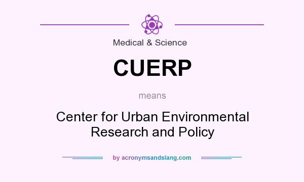 What does CUERP mean? It stands for Center for Urban Environmental Research and Policy