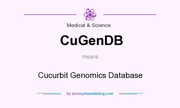 What does CuGenDB mean? It stands for Cucurbit Genomics Database